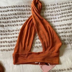 Crop Too Halter Orange